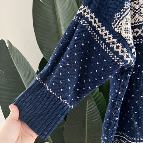 Denim&Supply Ralph Lauren Fair Isle Knit Heart Tunic Sweater - Picture 3 of 7